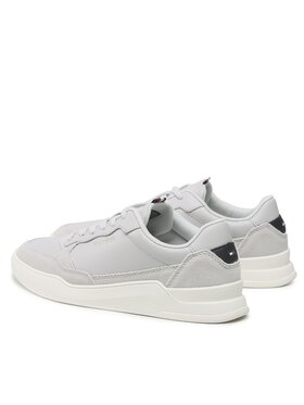 Tommy Hilfiger Tenisice Elevated Cupsole Leather Mix FM0FM04358 Siva