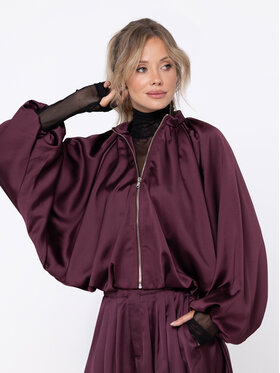 Miss LK Miss LK Kurtka bomber MISSLKB Bordowy Loose Fit