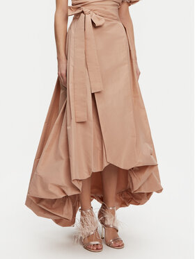 PINKO PINKO Trapézová sukňa Taffeta 104913 Y3LE Béžová Regular Fit