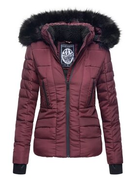 Navahoo Navahoo Kurtka zimowa Adele Bordowy Casual Fit