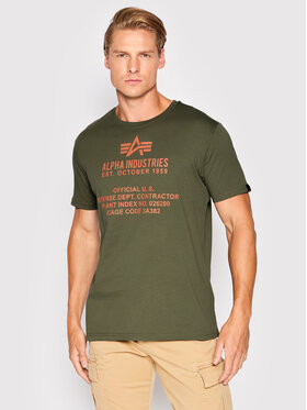 Alpha Industries Alpha Industries T-shirt Fundamental 118509 Verde Regular Fit