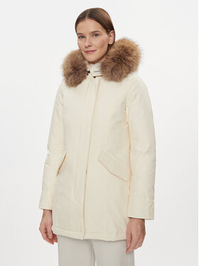 Woolrich Woolrich Daunenjacke Arctic Raccoon CFWWOU0538FRUT0001 Écru Regular Fit