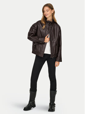 ONLY ONLY Giacca in similpelle Julia 15373024 Marrone Loose Fit