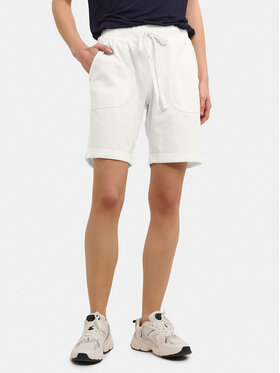 Kaffe Kaffe Pantalon scurți din material Naya 10504239 Écru Regular Fit