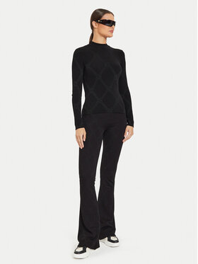 HUGO Hugo Džemper Sater 50518323 Crna Slim Fit
