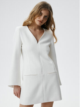 MARI PRETI MARI PRETI Abito da cocktail Charm Bianco Regular Fit