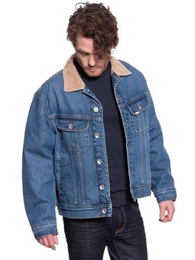Lee Lee Kurtka jeansowa STORM RIDER JKT Niebieski Loose Fit