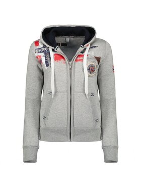 Geographical Norway Geographical Norway Bluza WU8015F/GN B-Grey7 Szary Regular Fit