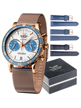 Vostok Europe Vostok Europe Zegarek VK64-515B527B Różowe złoto