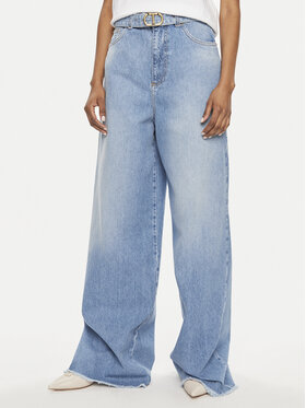 TWINSET TWINSET Traperice 241TT2390 Plava Wide Leg