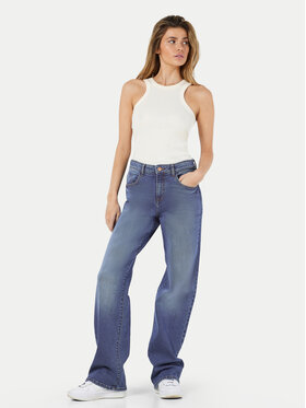 Noisy May Jeans Hlače Yolanda 27025067 Modra Wide Leg