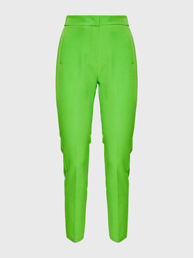 Kontatto Kontatto Kalhoty z materiálu CO9000 Zelená Slim Fit