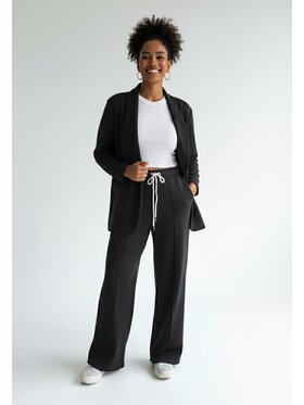 FIGL FIGL Komplet marynarka i spodnie materiałowe M1254 Czarny Regular Fit