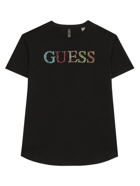 Guess Guess Tričko J6GI33 J1314 Čierna Regular Fit