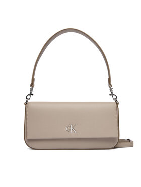 Calvin Klein Calvin Klein Torebka Minimal Monogram Shoulder Pouch LV04K3161G Beżowy