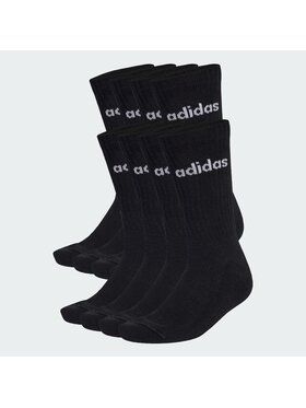 adidas adidas Skarpety długie LINEAR CUSHIONED CREW SOCK 10 PAIR PACK Czarny