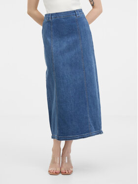 Orsay Orsay Spódnica jeansowa 1000448558000__36 Niebieski Regular Fit