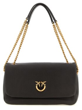 PINKO PINKO Torebka Brown Lamb Leather Shoulder Brązowy