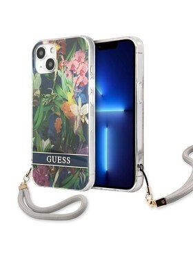 Guess Guess Etui na telefon Flower Cord Niebieski