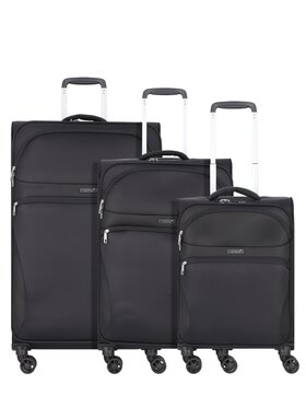 D&N D&N Komplet walizek 281010 Czarny