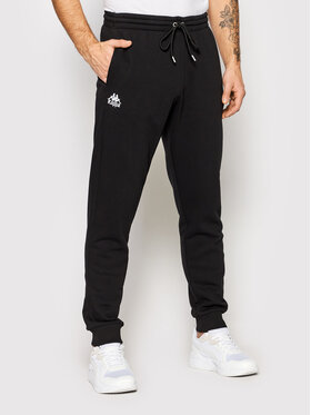 Kappa Kappa Spodnie dresowe 7082277 Czarny Slim Fit