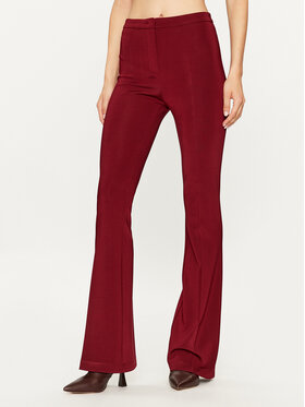 Pinko Pinko Stoffhose Hulka 100054 A04I Dunkelrot Regular Fit