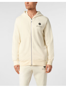 PHILIPP PLEIN PHILIPP PLEIN Bluza 24687 Biały Athletic Fit