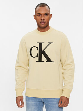 Calvin Klein Jeans Calvin Klein Jeans Majica dugih rukava Monologo J30J325028 Bež Regular Fit