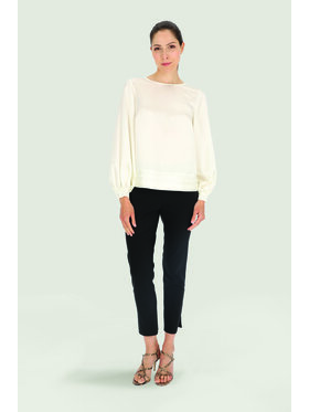 Deni Cler Milano Deni Cler Milano Bluzka W-DC-1411-E2-L1-10-1 Biały Regular Fit