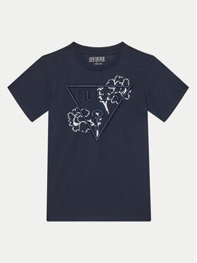Guess Guess T-Shirt L5GI09 K8HM4 Tmavomodrá Regular Fit