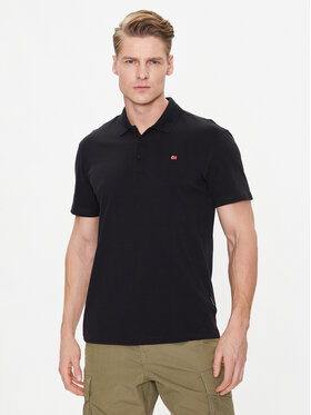 Napapijri Napapijri Polo marškinėliai Ealis NP0A4H8B Juoda Regular Fit