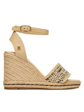 Tommy Hilfiger Tommy Hilfiger Espadrilky High Wedge Espad FW0FW09471 Svetlo béžová