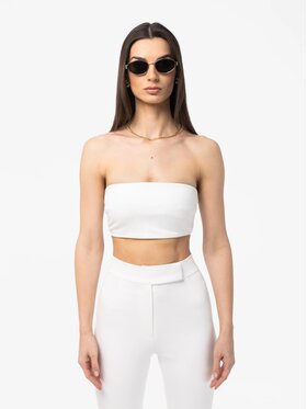 MANDRAGORA MANDRAGORA Top Vanya Bianco Slim Fit