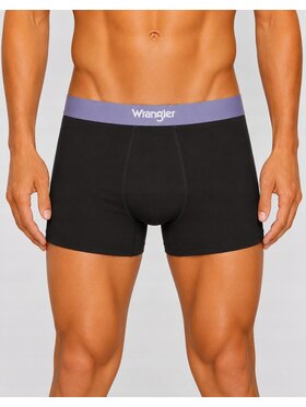 Wrangler Wrangler Bokserki Baldwin 3 Pack Cotton Elastane Trunks Czarny