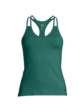 Casall Casall Top V-Neck Racerback Zielony Slim Fit