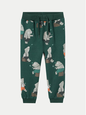 NAME IT NAME IT Teplákové kalhoty Larsen 13232067 Zelená Regular Fit
