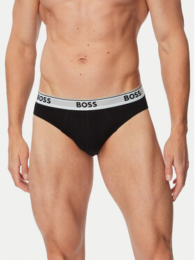 BOSS BOSS Komplet spodnjih hlač slip﻿ Brief 3P Power 50554683 Črna