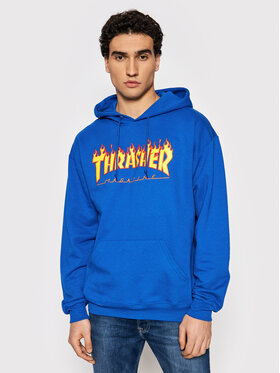 Thrasher Thrasher Bluză Flame Albastru Regular Fit