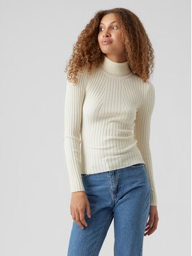 Vero Moda Vero Moda Поло Kiki 10272699 Екрю Slim Fit
