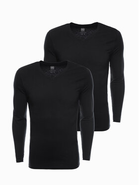 Ombre Ombre S dlouhým rukávem Z41 Černá Regular Fit