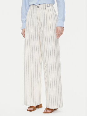Pepe Jeans Pepe Jeans Spodnie materiałowe Herly PL211806 Beżowy Wide Leg