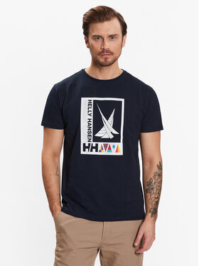 Helly Hansen Helly Hansen T-Shirt Shoreline 34222 Granatowy Regular Fit