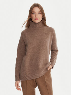 Weekend Max Mara Weekend Max Mara Krekls ar augstu apkakli Borgia 2525366112 Brūns Relaxed Fit