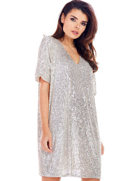 Awama Awama Abito da sera A347 Beige Basic Fit