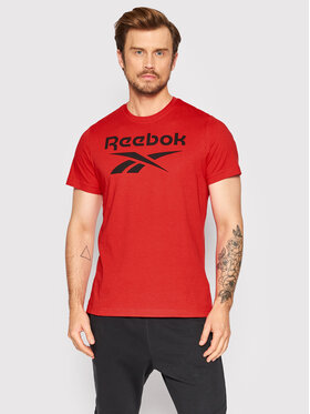 Reebok Reebok Tričko Identity HI0653 Červená Slim Fit