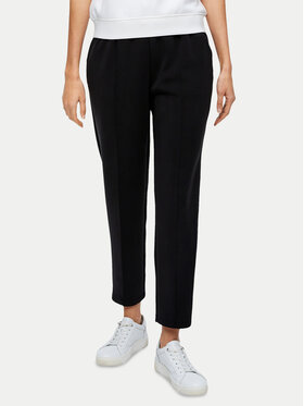 s.Oliver s.Oliver Szövet nadrág 2145630 Fekete Slim Fit