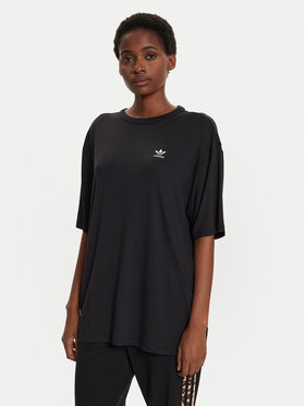 adidas adidas T-Shirt adicolor Trefoil IU2408 Czarny Loose Fit