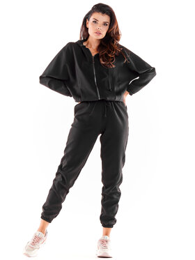 Awama Awama Bluza A590 Czarny Basic Fit