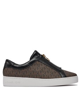 MICHAEL Michael Kors MICHAEL Michael Kors Sneakersy Keaton Zip Slip On 43R4KTFP2B Brązowy