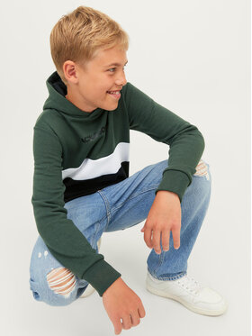 Jack&Jones Junior Majica Dugih Rukava 12237402 Zelena Regular Fit